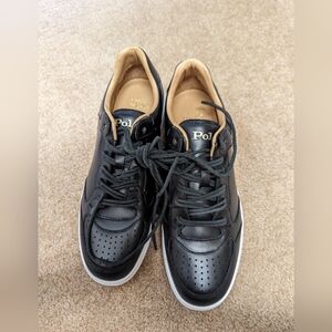 Brand New Polo Ralph Lauren 100 Per Cent Leather Sneakers Sz 8.5